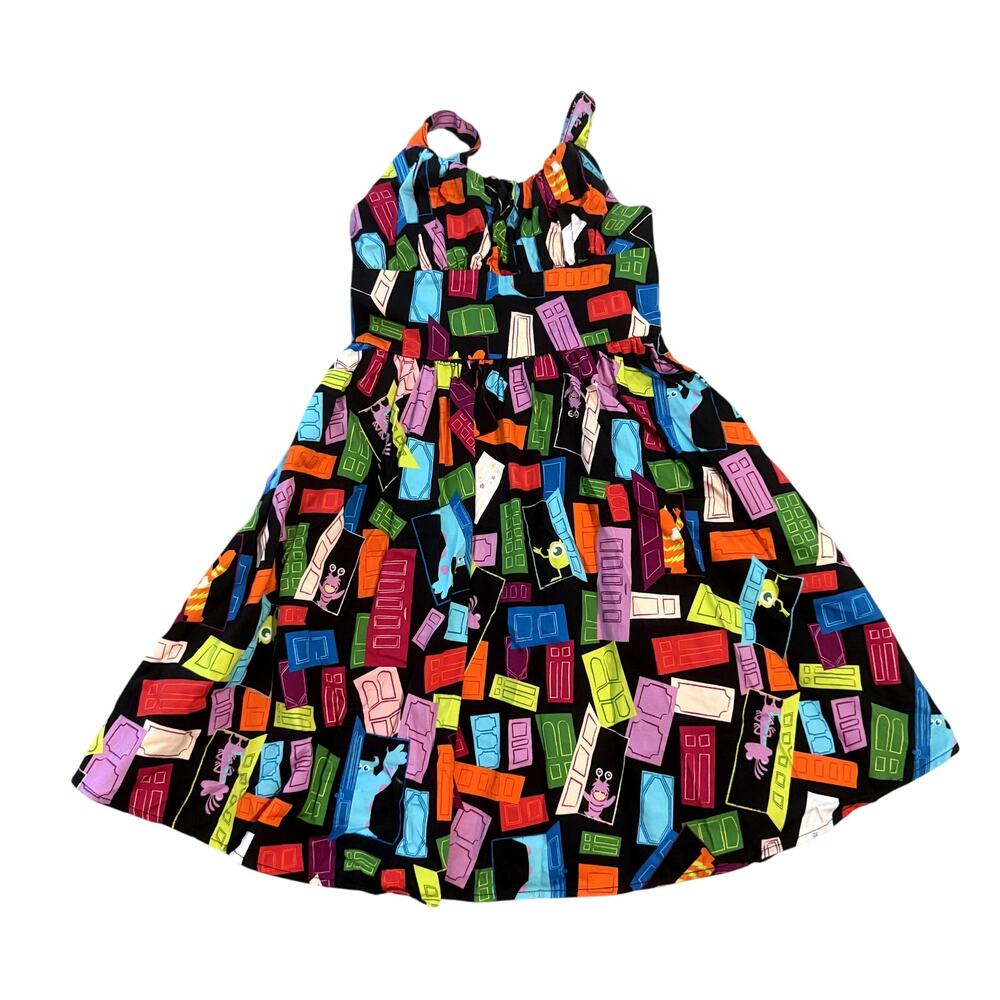 Disney Girls Monster Inc Doors Character Dress in Multi, Size S